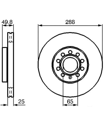 BOSCH Тормозной диск Фото 6