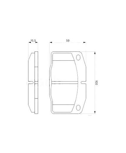BOSCH Колодки дисковые