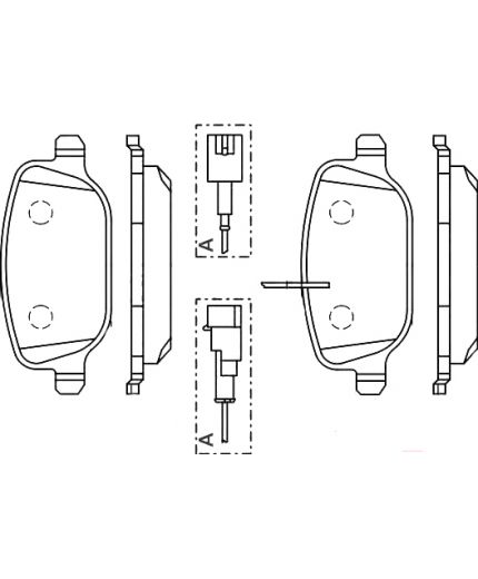 BOSCH Колодки дисковые задние