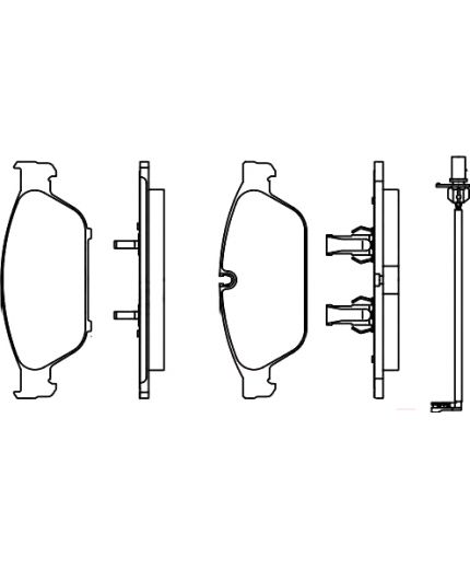 BOSCH Колодки дисковые