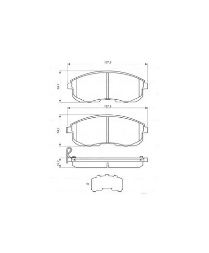 BOSCH Колодки дисковые
