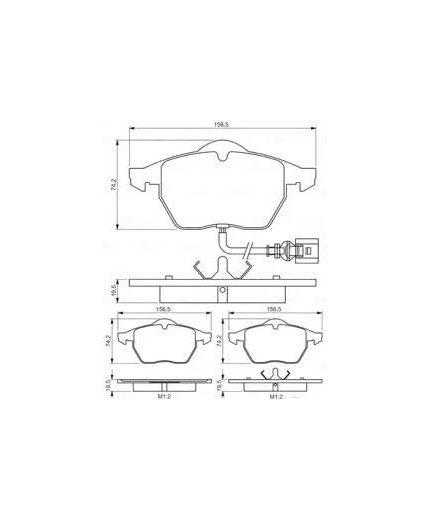 BOSCH Колодки дисковые