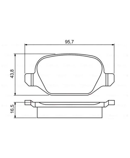 BOSCH Колодки дисковые