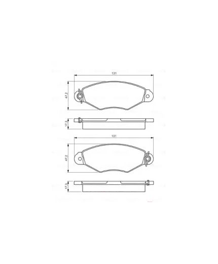 BOSCH Колодки дисковые