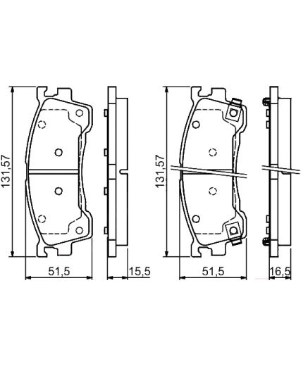 BOSCH Колодки дисковые