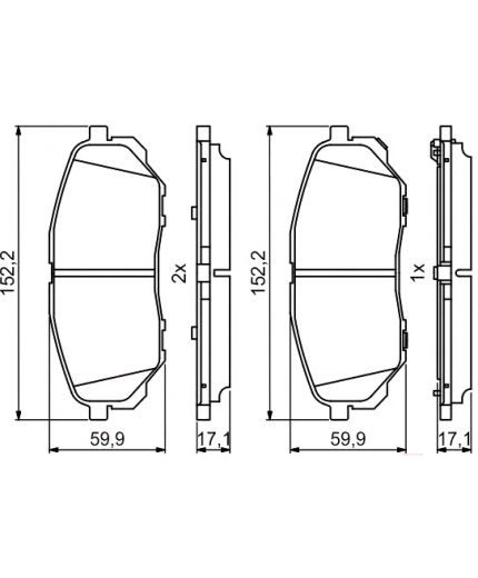 BOSCH Колодки дисковые Фото 2