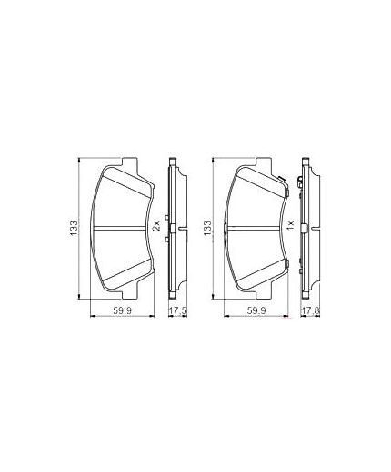 BOSCH Колодки дисковые Фото 2