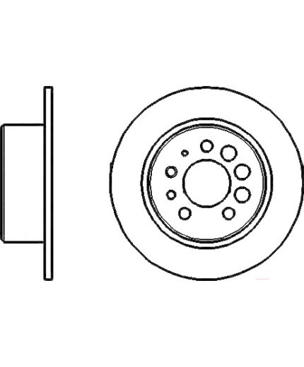 BOSCH Тормозной диск