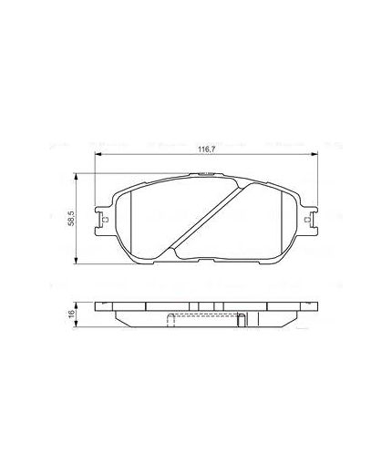 BOSCH Колодки дисковые