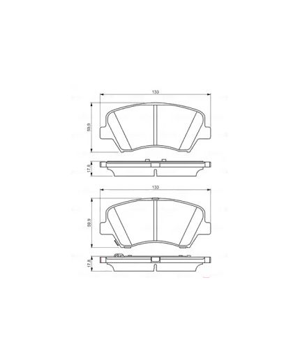 BOSCH Колодки дисковые