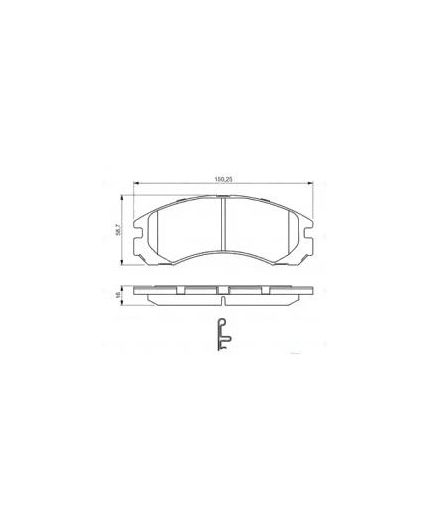 BOSCH Колодки дисковые