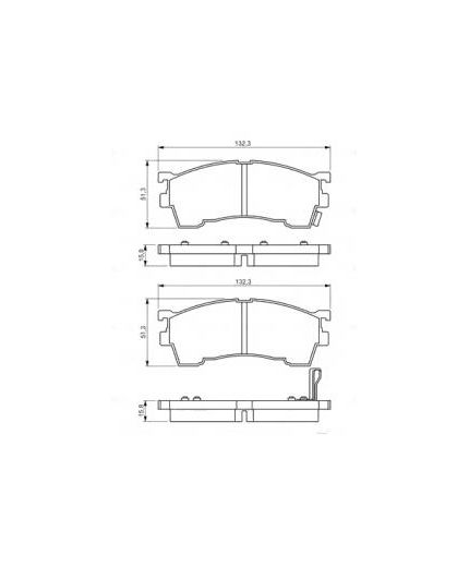 BOSCH Колодки дисковые