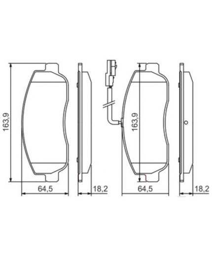 BOSCH Колодки дисковые