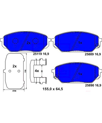 ATE Колодки дисковые