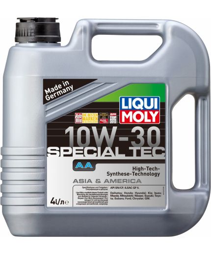 Моторное масло LIQUI MOLY Масло Special Tec AA 10W-30 Benzin 4л