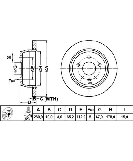ATE Тормозной диск Фото 3