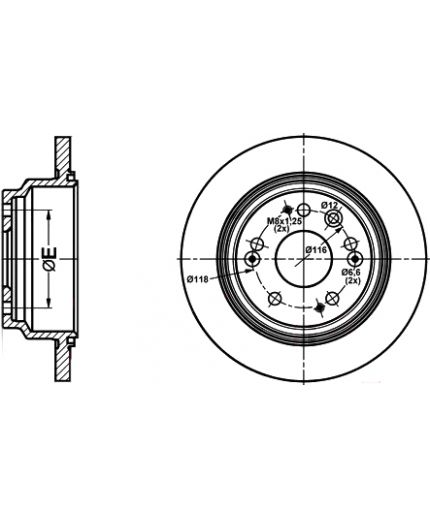 ATE Тормозной диск Фото 2