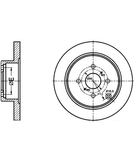 ATE Тормозной диск