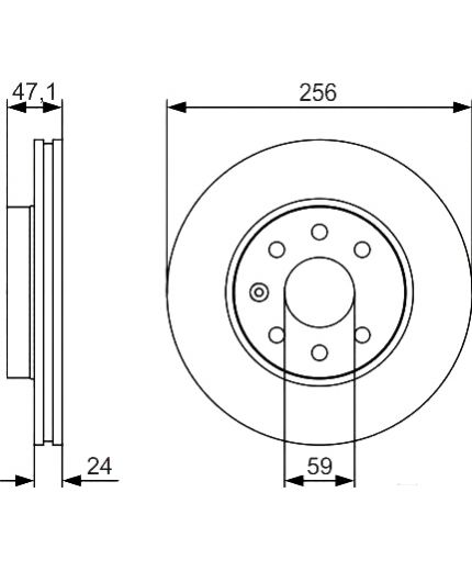 BOSCH Тормозной диск Фото 2