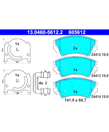 ATE Колодки дисковые Фото 2