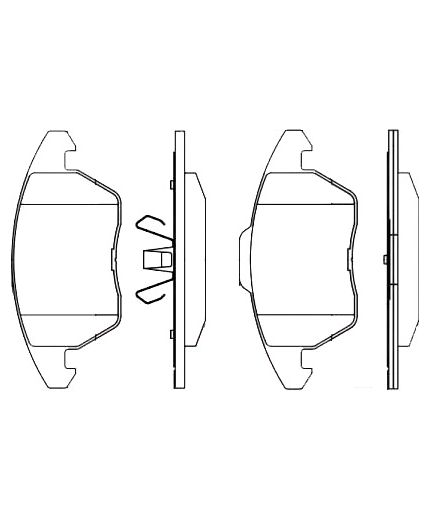 BOSCH Колодки дисковые