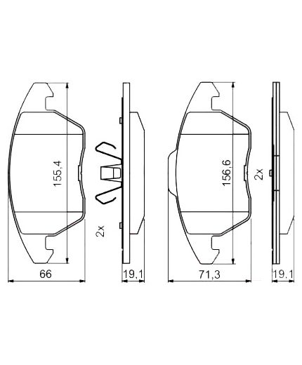 BOSCH Колодки дисковые Фото 2