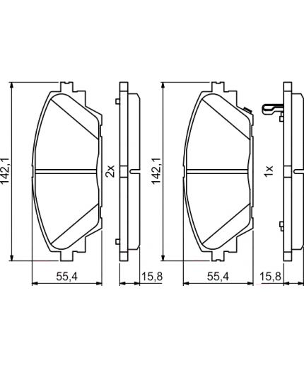 BOSCH Колодки дисковые Фото 3