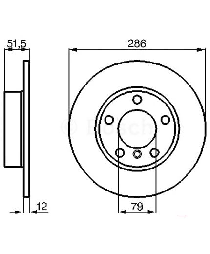 BOSCH Тормозной диск