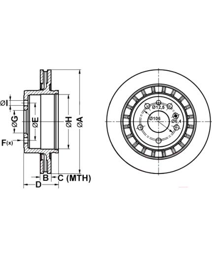 ATE Тормозной диск Фото 2