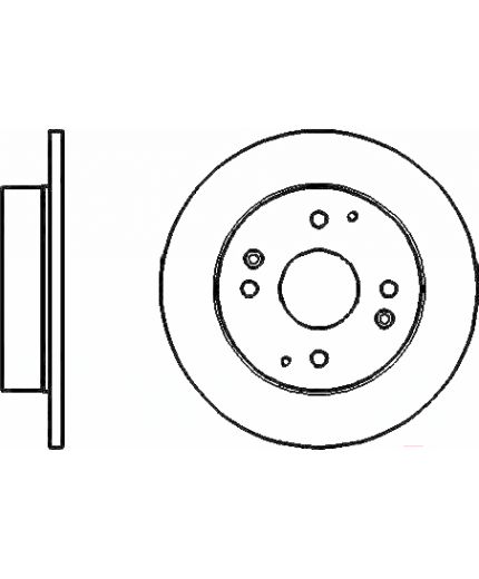 BOSCH Тормозной диск
