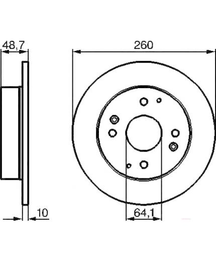 BOSCH Тормозной диск Фото 2