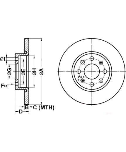 ATE Тормозной диск Фото 2