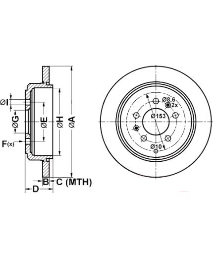 ATE Тормозной диск Фото 2