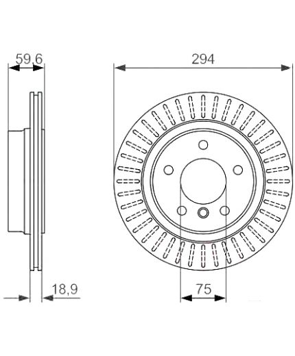 BOSCH Тормозной диск