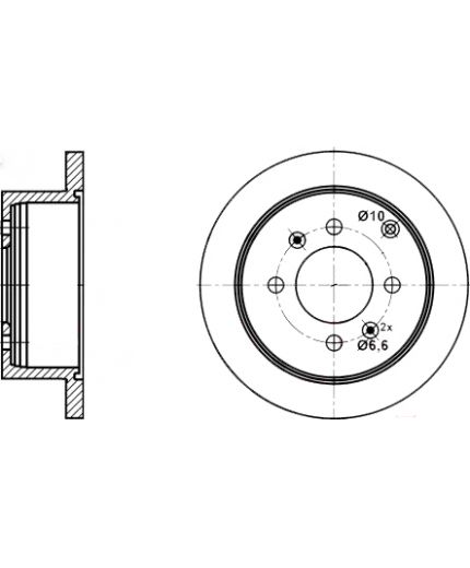 ATE Тормозной диск Фото 2