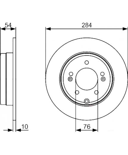 BOSCH Тормозной диск Фото 2
