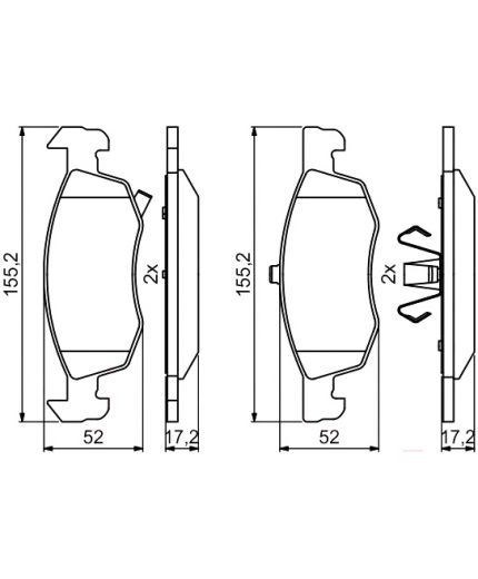 BOSCH Колодки дисковые Фото 2