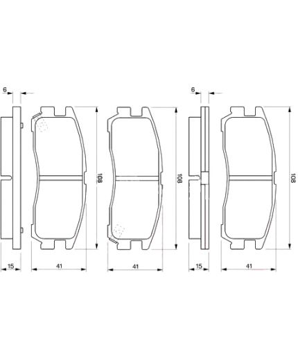 BOSCH Колодки дисковые