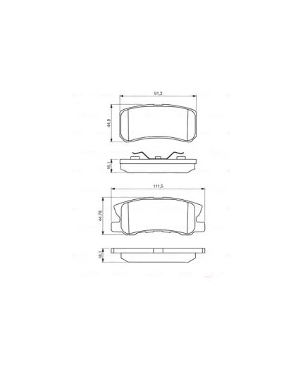BOSCH Колодки дисковые