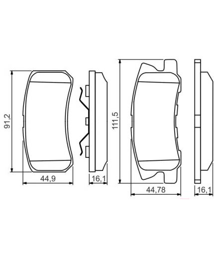 BOSCH Колодки дисковые Фото 2