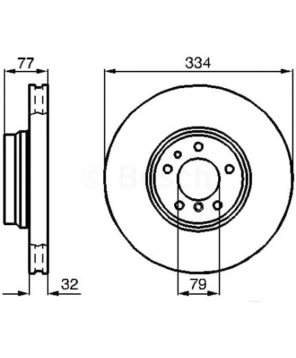 BOSCH Тормозной диск