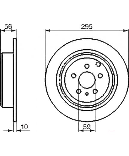 BOSCH Тормозной диск Фото 2