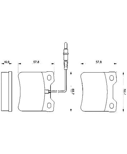 BOSCH Колодки дисковые