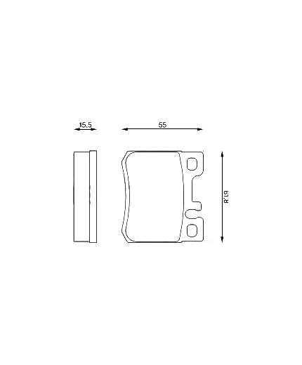 BOSCH Колодки дисковые