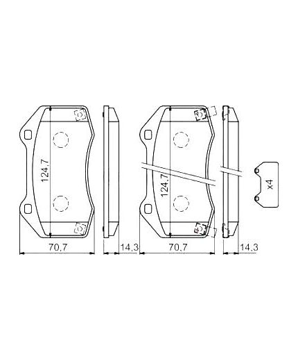 BOSCH Колодки дисковые