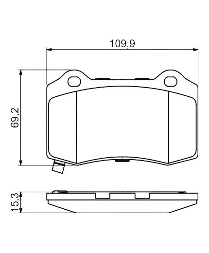 BOSCH Колодки дисковые