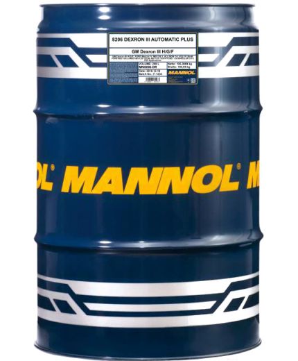 Трансмиссионное масло MANNOL ATF Dexron III Automatik Plus 208л