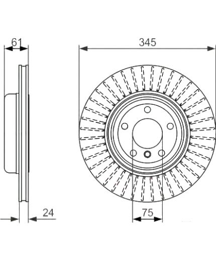 BOSCH Тормозной диск Фото 5