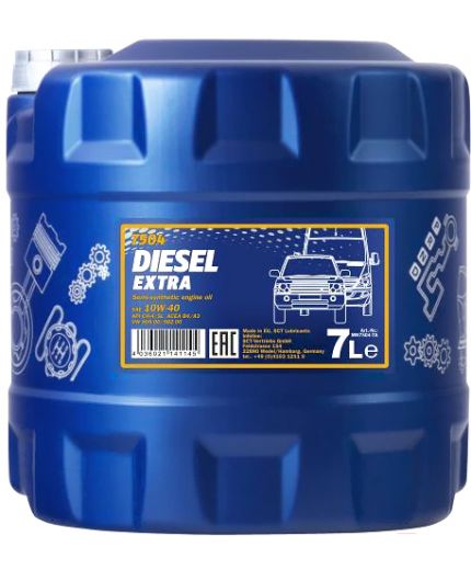Моторное масло MANNOL Diesel Extra 10W-40 CH-4/SL ESTER 7л Фото 2
