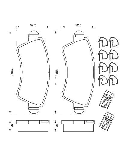 BOSCH Колодки дисковые